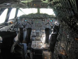 Complicated controls of a Concord aircraft