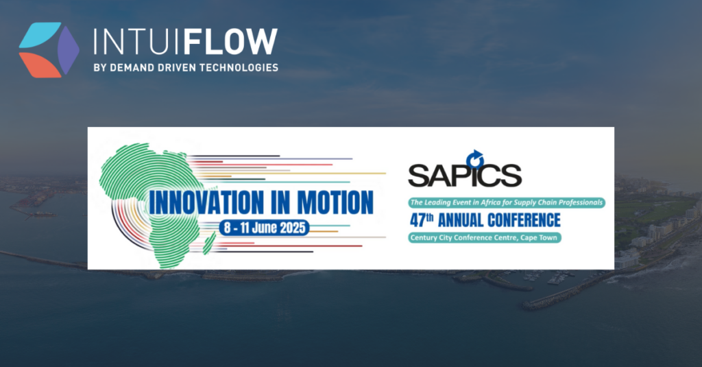 Promotional graphic for the SAPICS conference in Cape Town, South Africa.