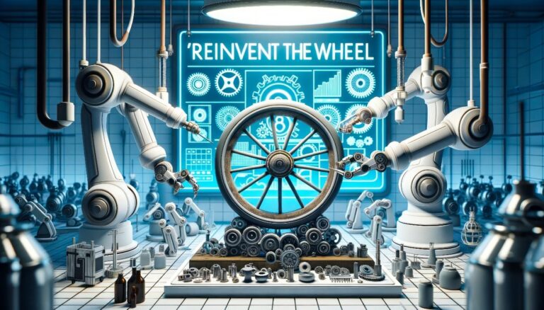Automated Robots Manufacturing a Wheel