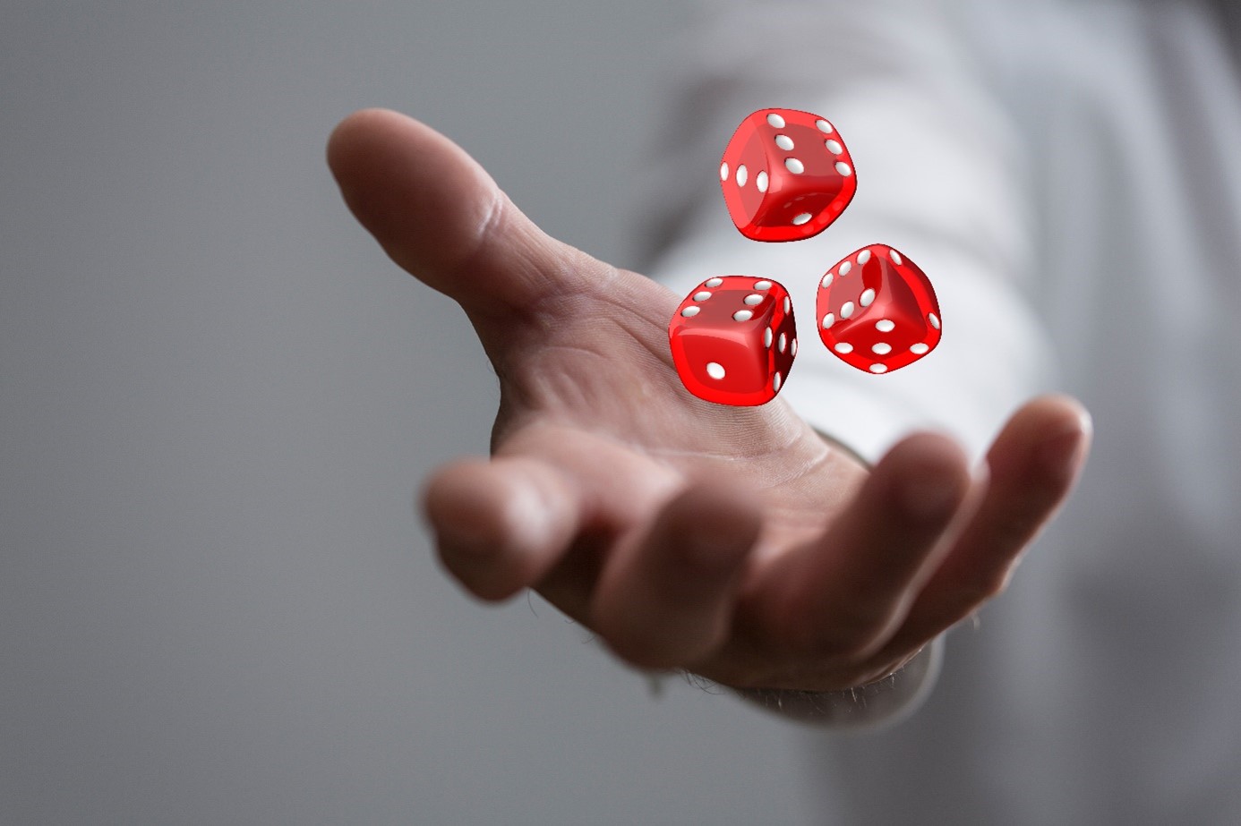 Casting Dice from a Hand