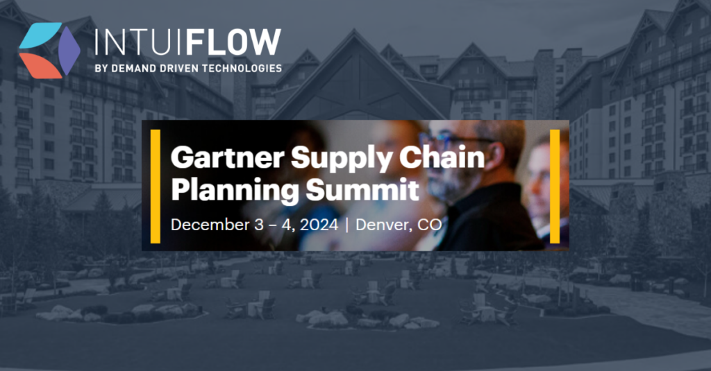 Promotinal graphic of the Gartner Supply Chain Planning Summit in Denver, CO