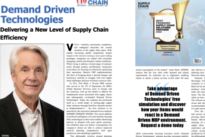 demand driven technologies supply chain award cio review